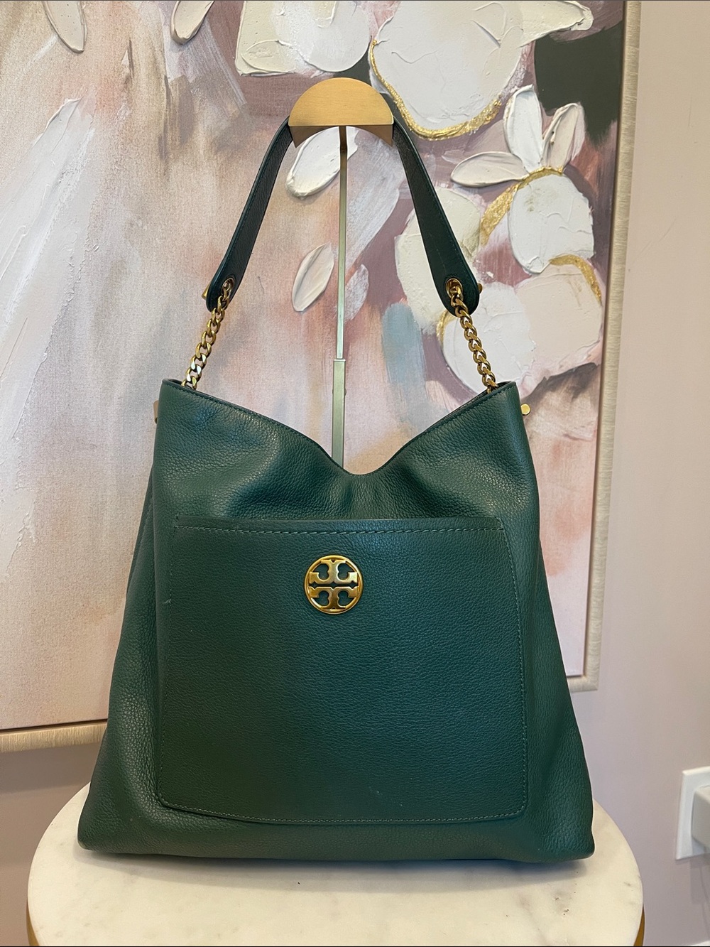 Tory Burch Chelsea Leather Shoulder Hobo